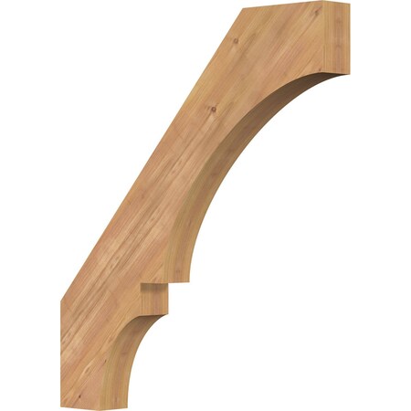 Ekena Millwork 3 1/2"W x 30"D x 34"H Balboa Smooth Knee Brace, Western Red Cedar BRC04X30X34BOA00SWR